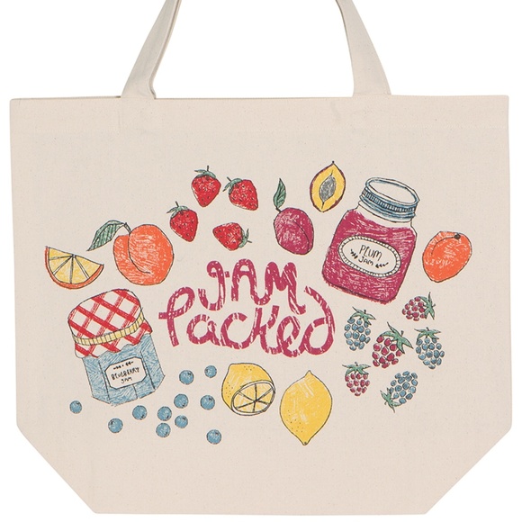 Now Designs Canvas Market Bag Tote Bag Lets Jam - Picture 1 of 1